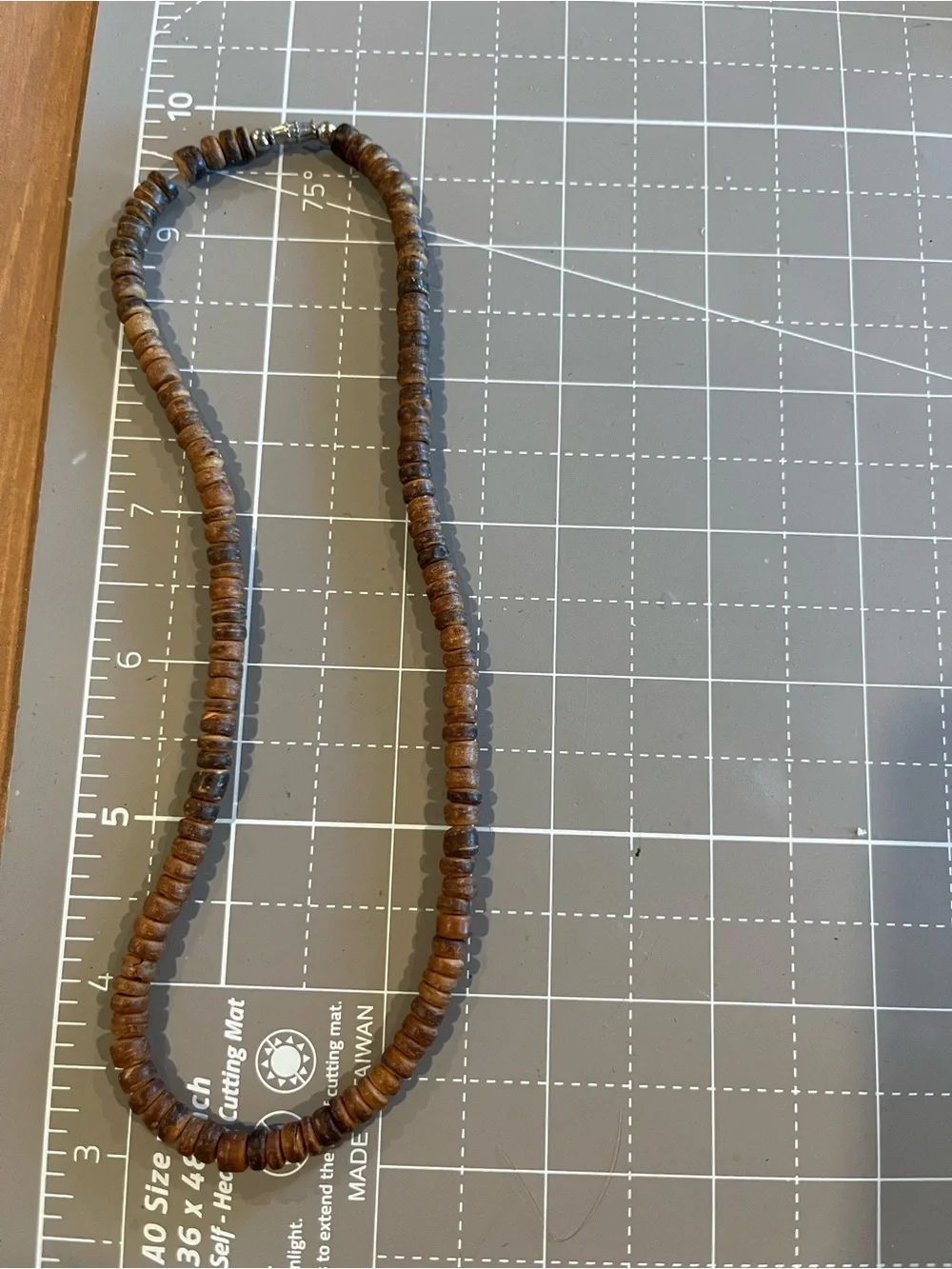 Coconut shell necklace for kids or woman small opening.